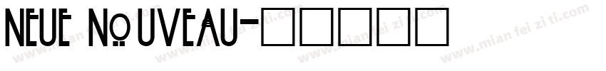 neue nouveau字体转换